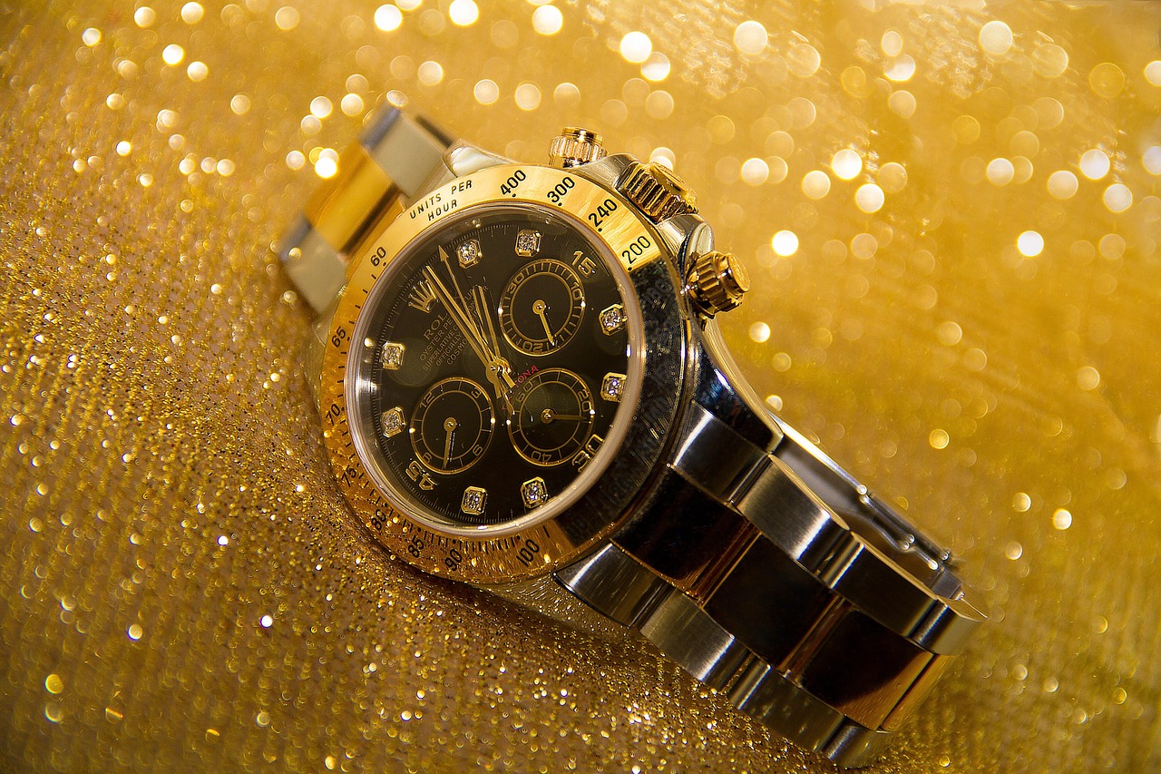 clock, wrist watch, time, golden background, gold, men's watch, time display, timepiece, time indication, glamorous, elegant, rolex, glitter, self-mechanism elevator, automatic, sparkle, wrist watch, rolex, rolex, rolex, rolex, rolex